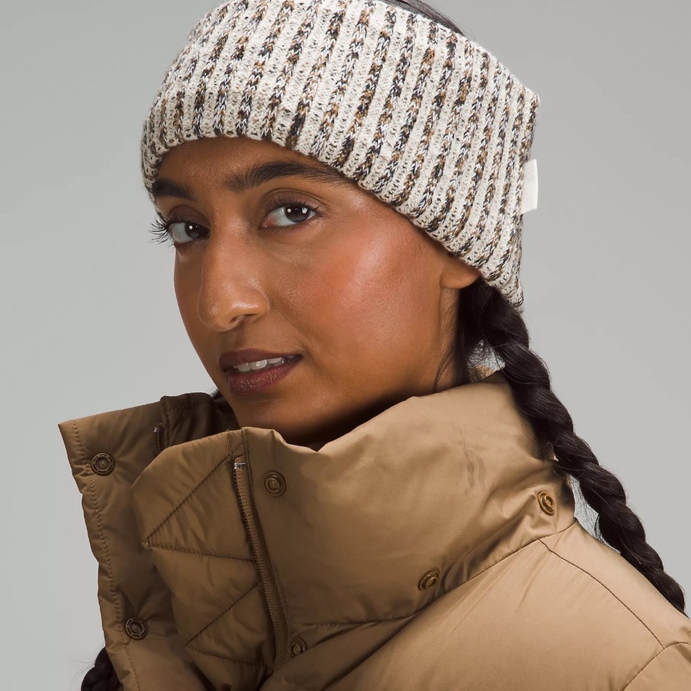 Lululemon Textured Fleece-Lined Knit Ear Warmer Allspice